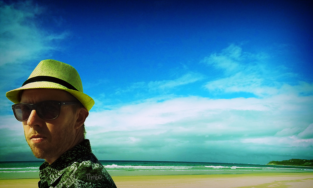 Self-portrait of Tim Horan, taken on North Stradbroke Island, Queensland.