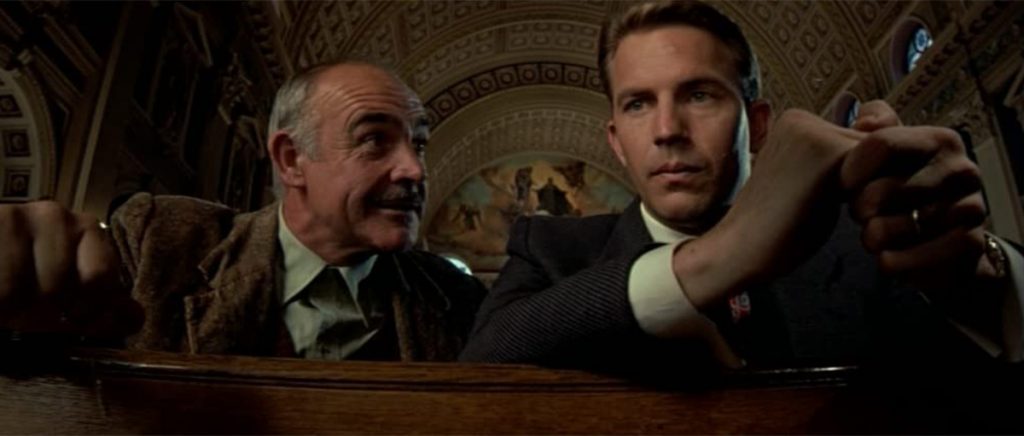 Sean Connery and Kevin Costner in The Untouchables (1987)